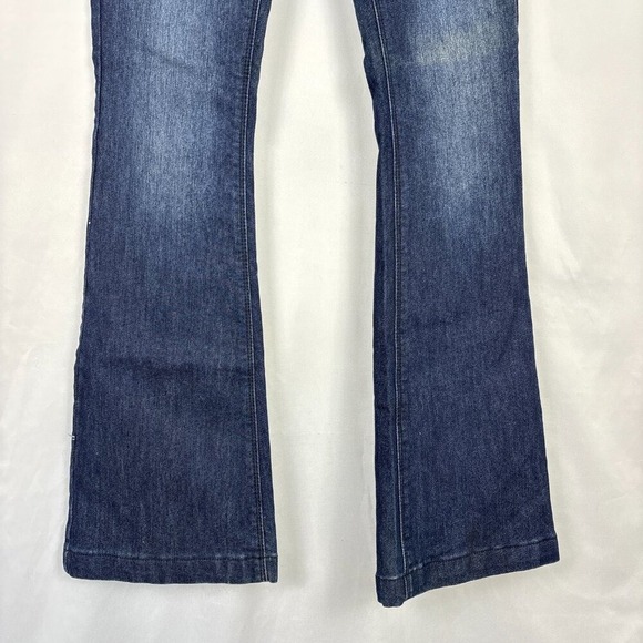 NWT Buffalo David Bitton Gallia Mid Rise Flare Jeans Women's 27 x 33 Dark Wash - Picture 6 of 14